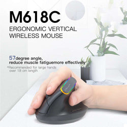 Colorful M618C RGB Vertical Wireless Ergonomic Hand-held Straight Mouse