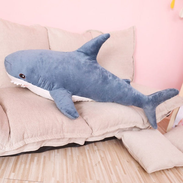 Shark plush pillow