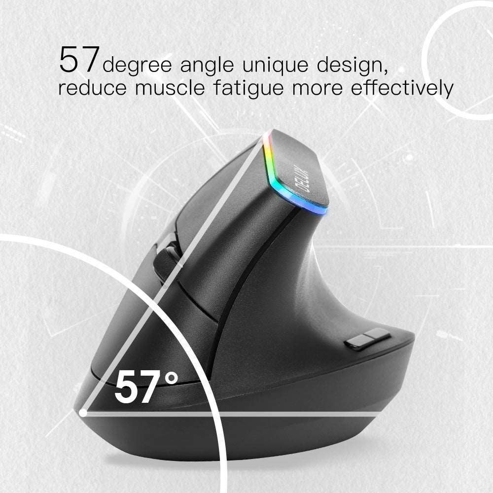 Colorful M618C RGB Vertical Wireless Ergonomic Hand-held Straight Mouse