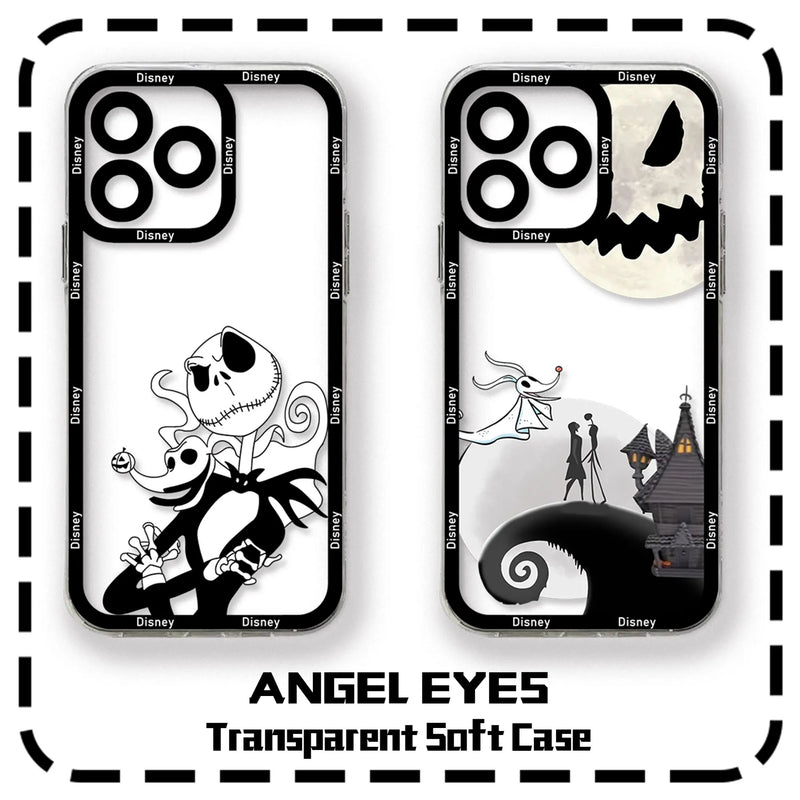 Nightmare Before Christmas Clear Case for Samsung A73 A72 A71 A55 A52 A51 A50 A35 A33 A32 A31 A30 A24 A23 A22 A13 A12 5G Cover