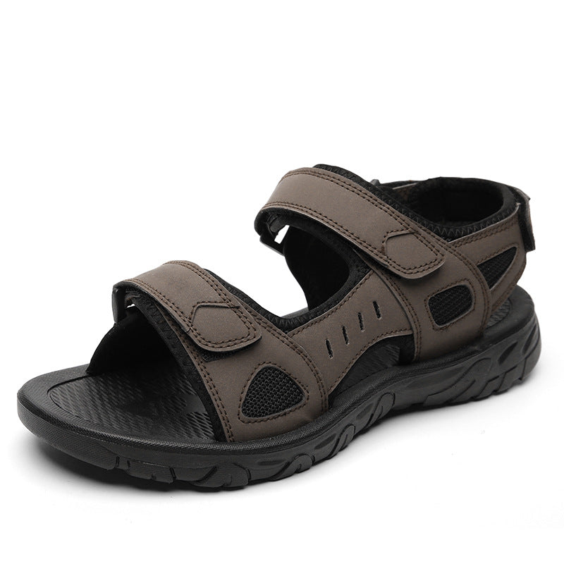 Sandales pour hommes, bout ouvert, sandales pour adultes, grande taille