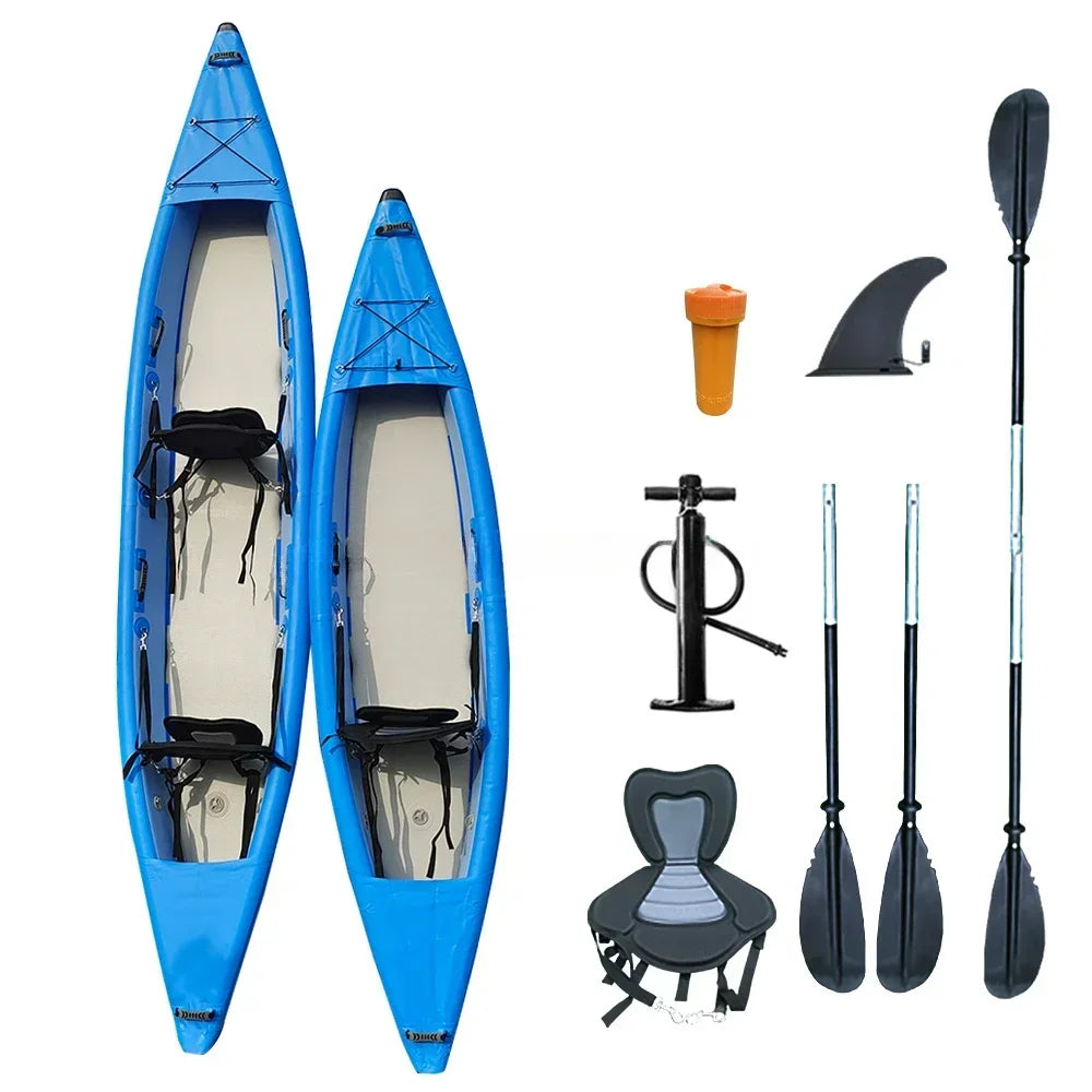 Inflatable Kayak 3.3m  Fishing Boat With Motor Engine