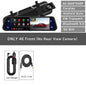 10 Inch 4K 2160P Car DVR Carplay Android Auto 5G WIFI GPS Dash Cam BT FM Dashcam Camera Stream RearView Mirror Drive Recorder