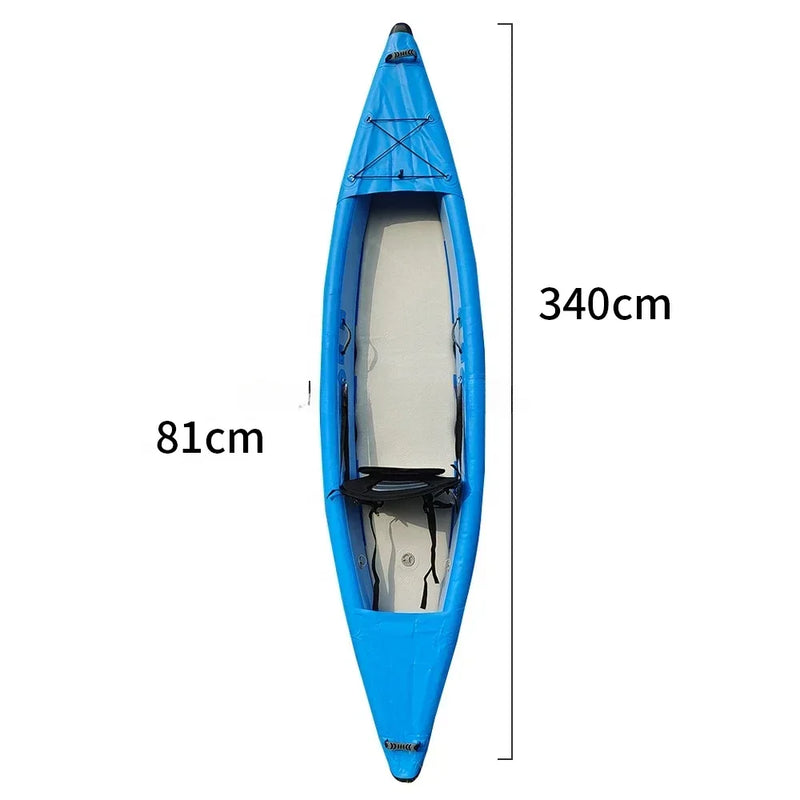 Inflatable Kayak 3.3m  Fishing Boat With Motor Engine