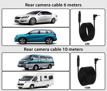 10 Inch 4K 2160P Car DVR Carplay Android Auto 5G WIFI GPS Dash Cam BT FM Dashcam Camera Stream RearView Mirror Drive Recorder