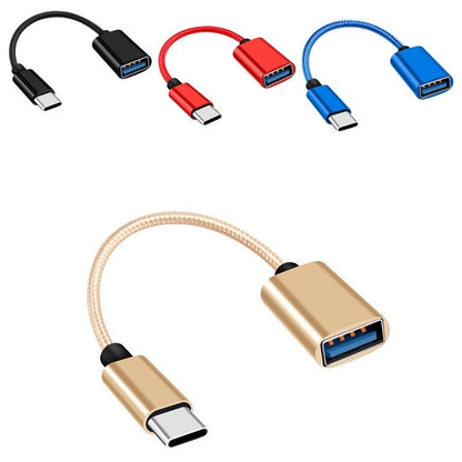 OTG USB Adapter Cable Phone Fast Charge Car Read USB Drive