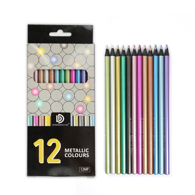 12-color Metallic Coloured Pencils