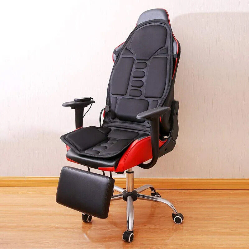 8-Mode Full-Back Massage Vibration Cushion Car Chair Seat Pad Mat Heat Massager