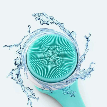 Electric Shower Cleaning Brush Body Massage Bath Long Handle Back Scrub Washer R