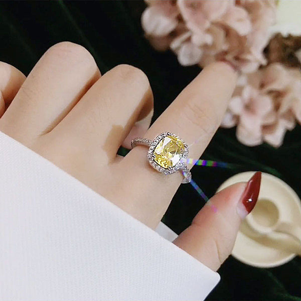 Ringe für Frauen Braut Hochzeit Anelli Trendy Schmuck Verlobungsring Weißgold Farbe Anillos