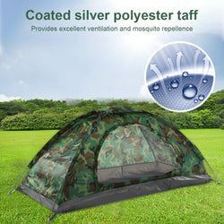 Instant Up Camping Tent Waterproof Outdoor Hiking Fishing Travel Tent With Bag