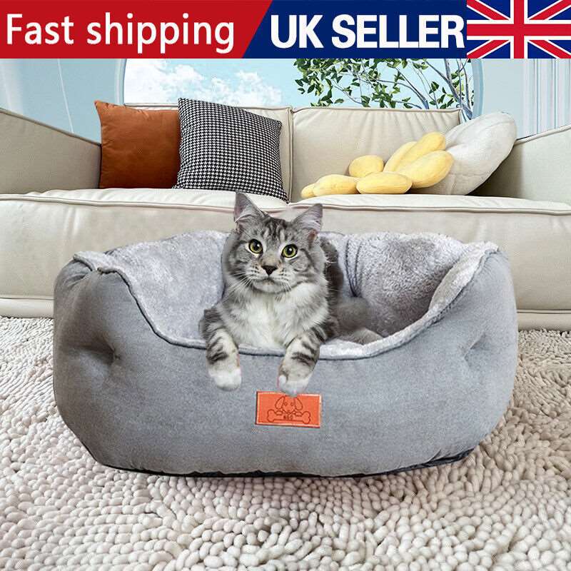 Dog Bed Cat Beds Soft Washable Fleece Puppy Cushion Warm Pet Basket Dog Bed