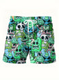 Summer Men's Beach Pants Printed Sports Casual Shorts