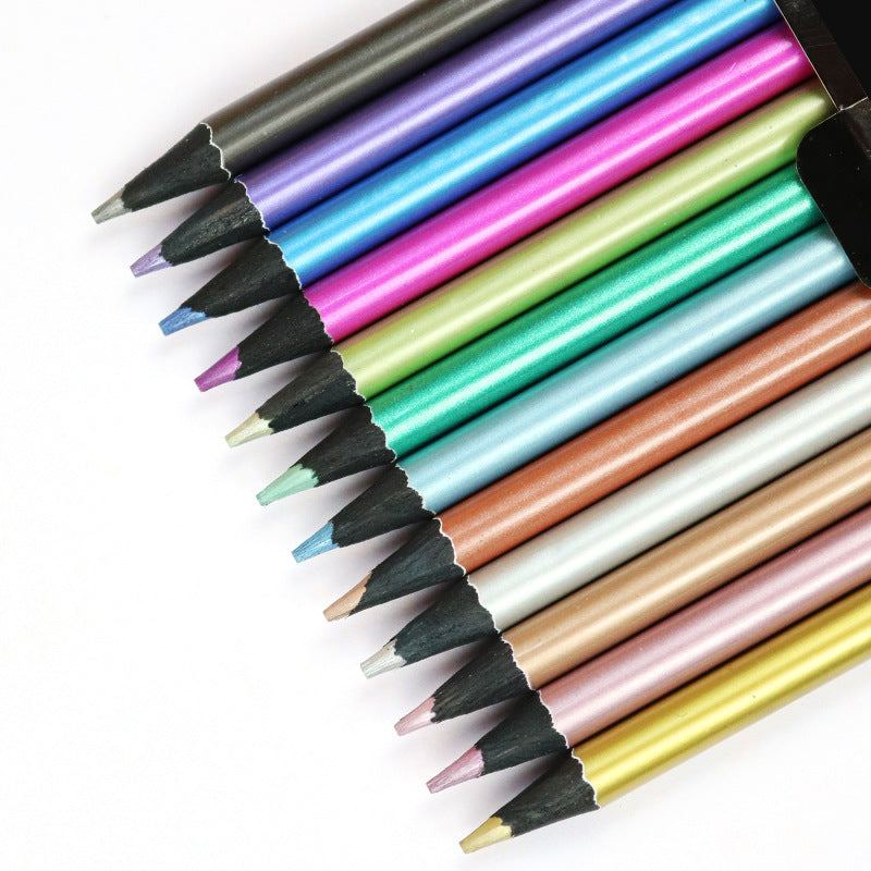 12-color Metallic Coloured Pencils