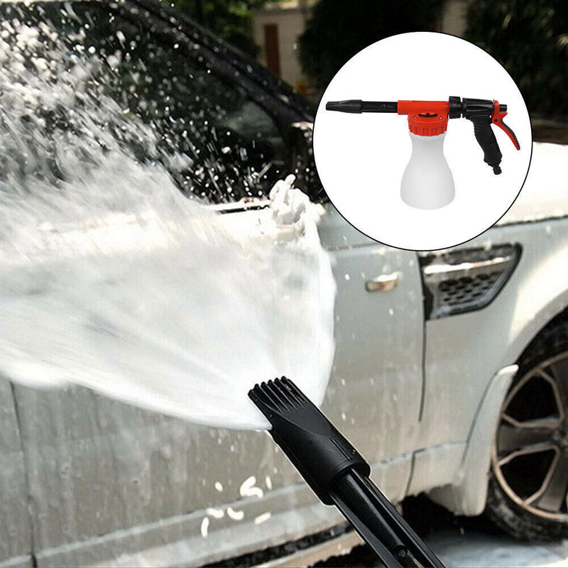 Snow Foam Car Wash Spray Gun Lance Uses Hose Pipe Sprayer 900ML Handheld Bottle