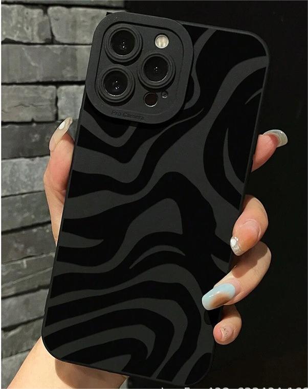 Black Striped Pupil Phone Case