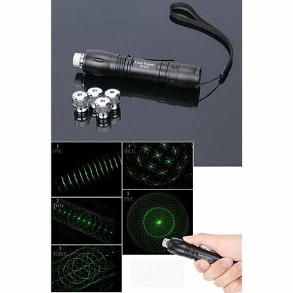 532NM grüner Laserpointer, wiederaufladbar, sichtbarer Strahl, Taschenlampe, 1000 Meter