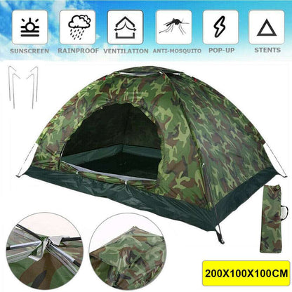 Instant Up Camping Tent Waterproof Outdoor Hiking Fishing Travel Tent With Bag