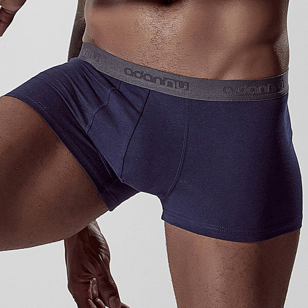 Simple Men's Mid-waist Loose Breathable Underwear