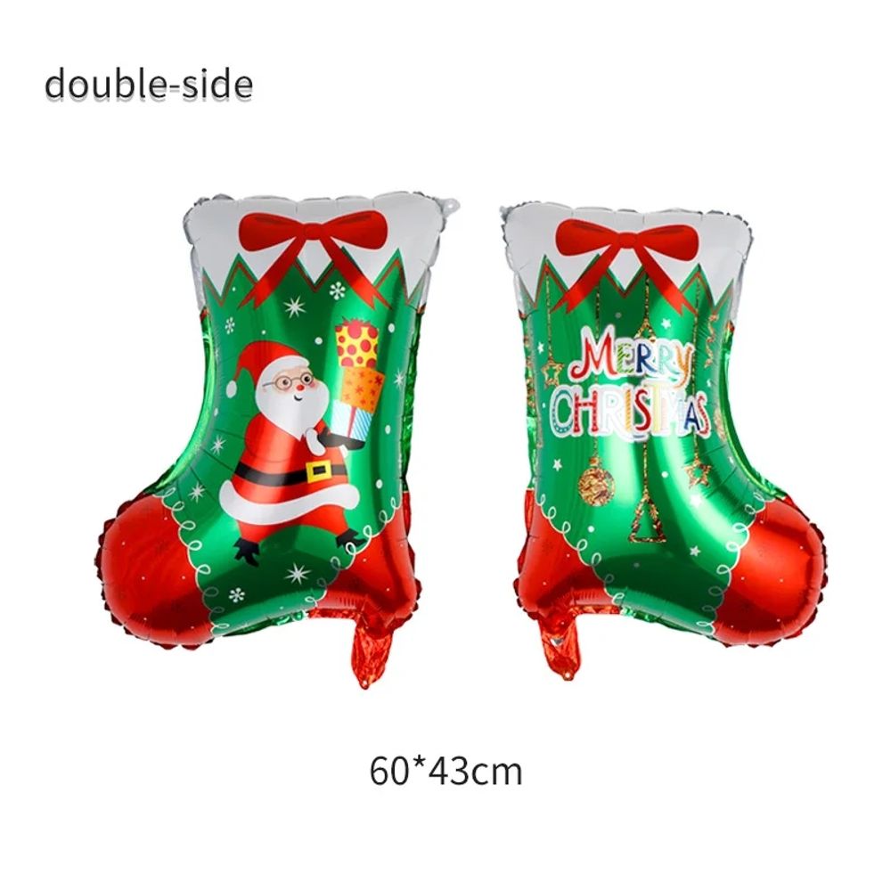 Disney Christmas and New Year Party Decoration Aluminum Film Balloon Candy Can Gift Box Gingerbread Man Camel Deer Head Christma