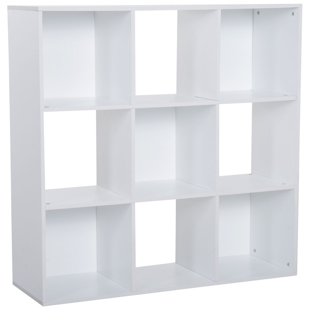 9 Würfel Aufbewahrungsschrank Bücherregal Home Office Regal, Weiß