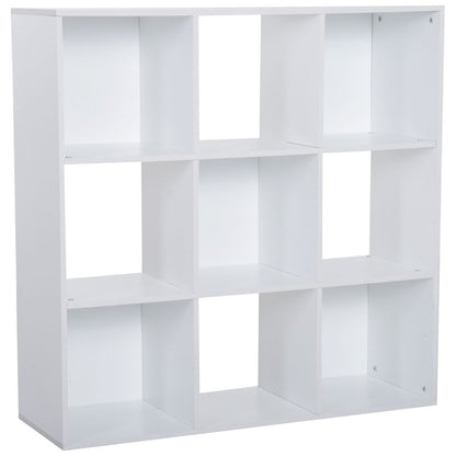 9 Würfel Aufbewahrungsschrank Bücherregal Home Office Regal, Weiß