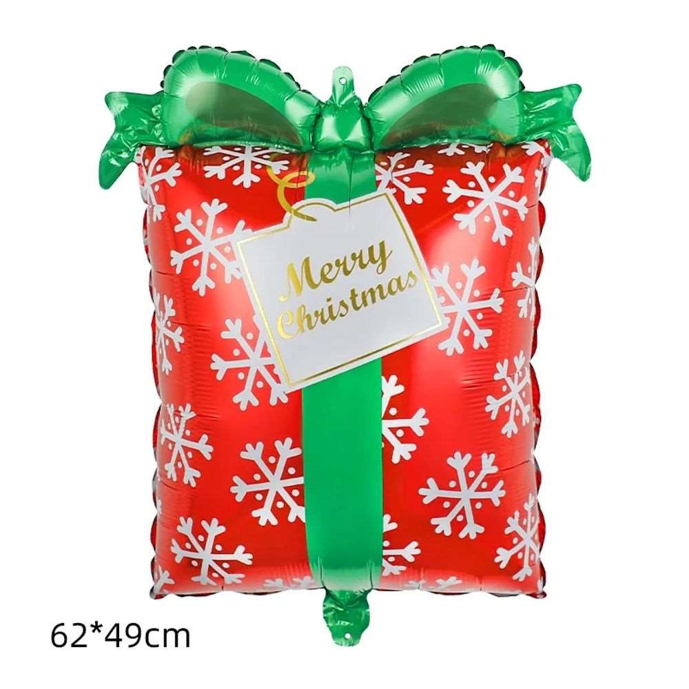 Disney Christmas and New Year Party Decoration Aluminum Film Balloon Candy Can Gift Box Gingerbread Man Camel Deer Head Christma