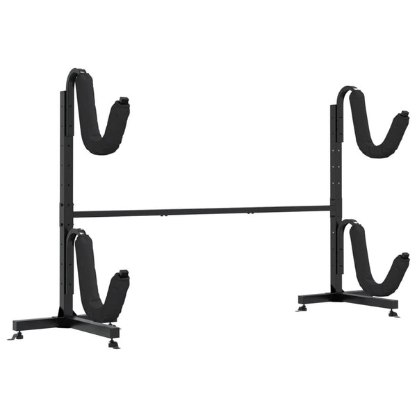 vidaXL Kayak Storage Rack for 2 Kayak 250x57x127.5 cm Steel