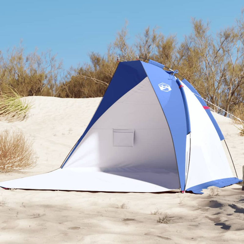 vidaXL Beach Tent Azure Blue 268x223x125 cm 185T Polyester