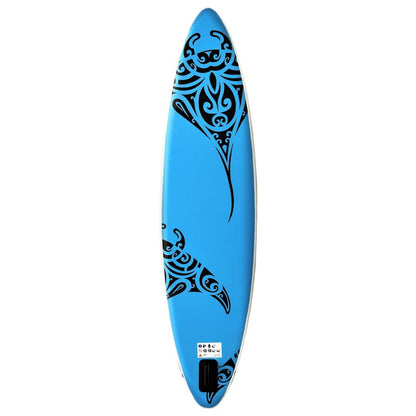 vidaXL Aufblasbares Stand Up Paddleboard-Set 305x76x15 cm Blau