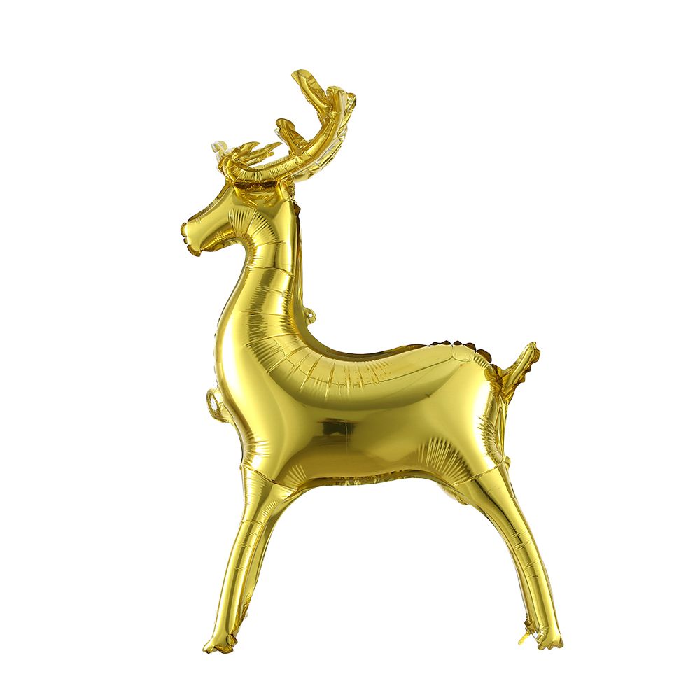 Christmas Standing Elk 4D Foil Balloon Kids Birthday Party Decoration Sleigh Deer Animal Inflatable Ball New Year Christma Decor