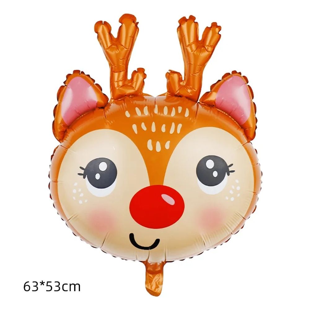 Disney Christmas and New Year Party Decoration Aluminum Film Balloon Candy Can Gift Box Gingerbread Man Camel Deer Head Christma