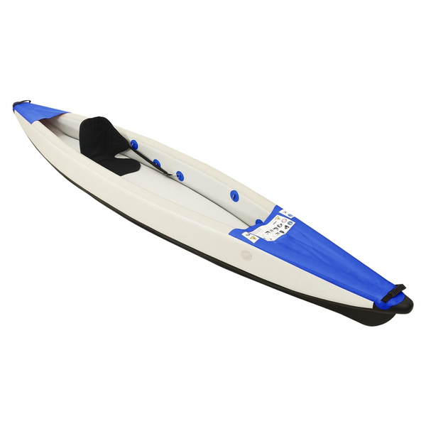 vidaXL Inflatable Kayak Blue 375x72x31 cm Polyester