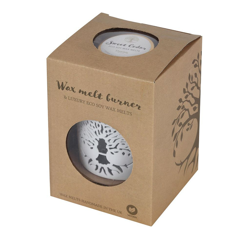 Coffret cadeau chauffe-cire arbre de vie