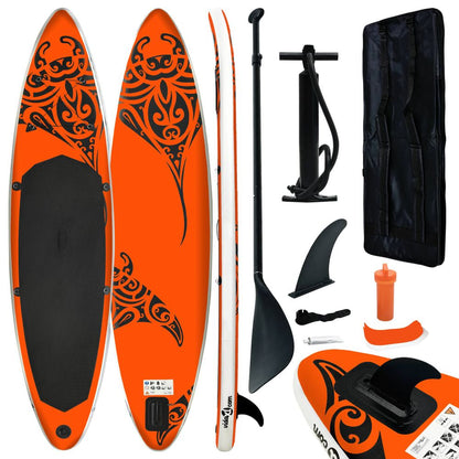 vidaXL Aufblasbares Stand Up Paddleboard-Set 305x76x15 cm Blau