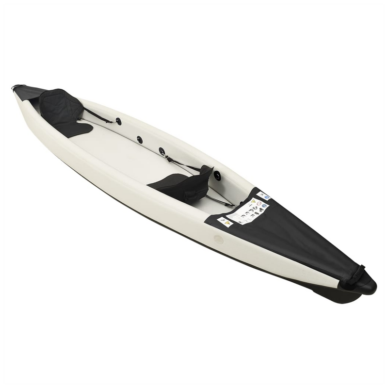 vidaXL Inflatable Kayak Blue 375x72x31 cm Polyester