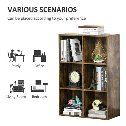 Cubic Cabinet Bookcase Storage Shelves Display for Study, Home, Office