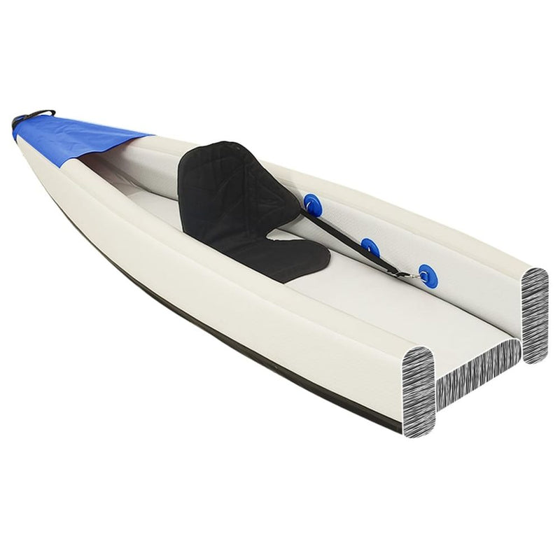 vidaXL Inflatable Kayak Blue 375x72x31 cm Polyester