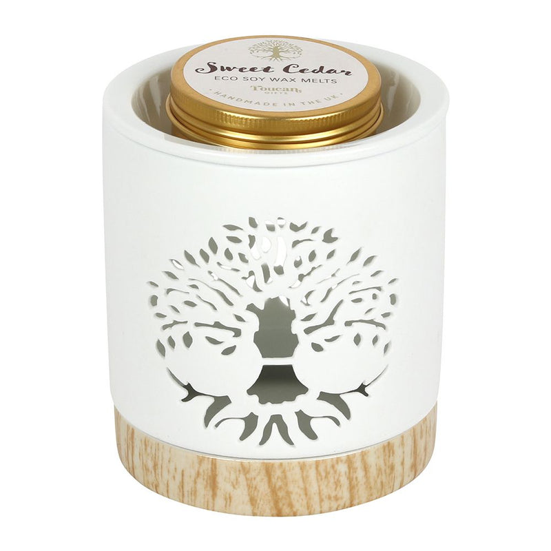 Coffret cadeau chauffe-cire arbre de vie