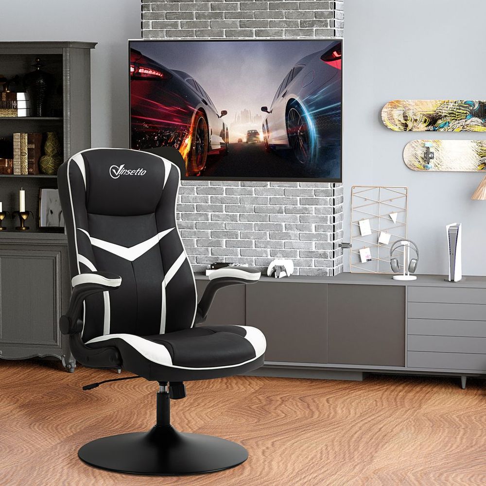 Racing Office Chair PVC Leather Computer Gaming Height Adjustable