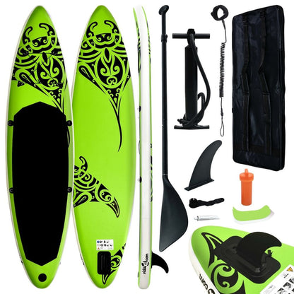 vidaXL Aufblasbares Stand Up Paddleboard-Set 305x76x15 cm Blau