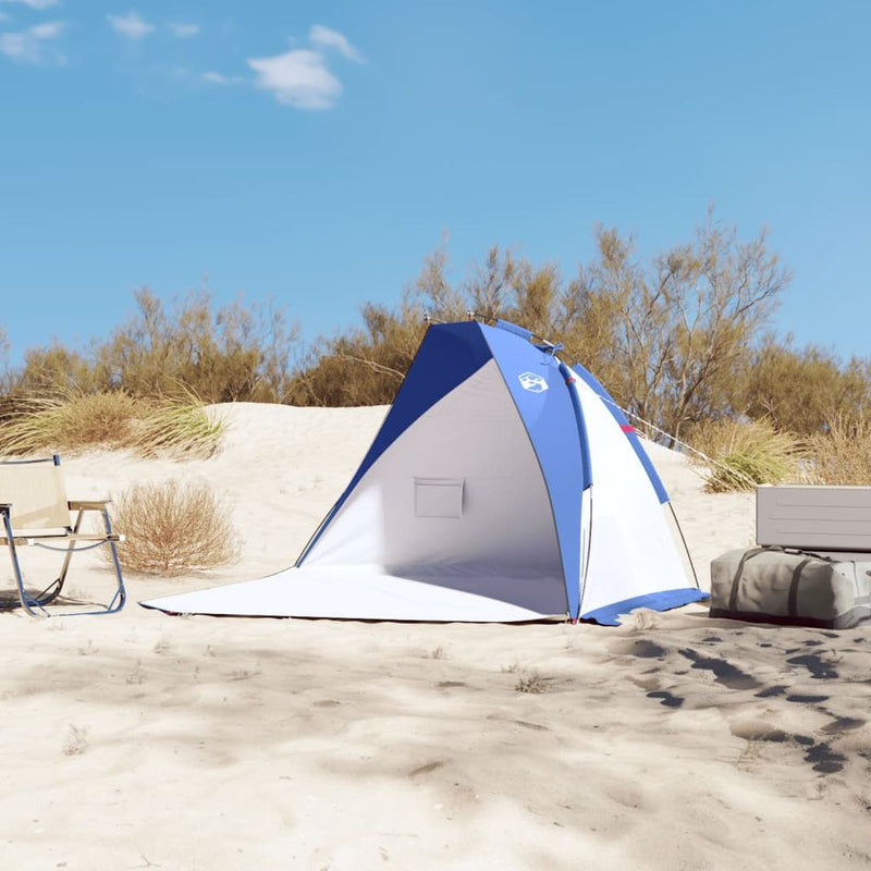 vidaXL Beach Tent Azure Blue 268x223x125 cm 185T Polyester